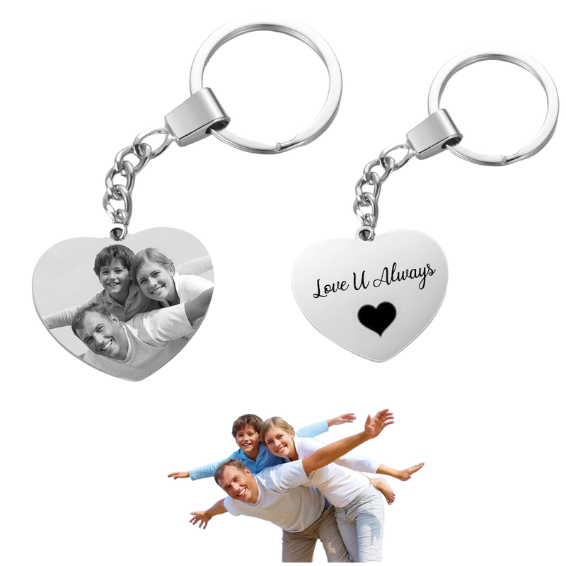 Llavero Personalizado con Foto y Texto