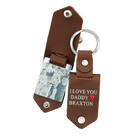 Llavero Personalizado de Cuero con Foto