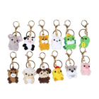 Llavero Personalizado Mini Animal Crochet - Oveja Vaca Muñeco Amigurumi Premium