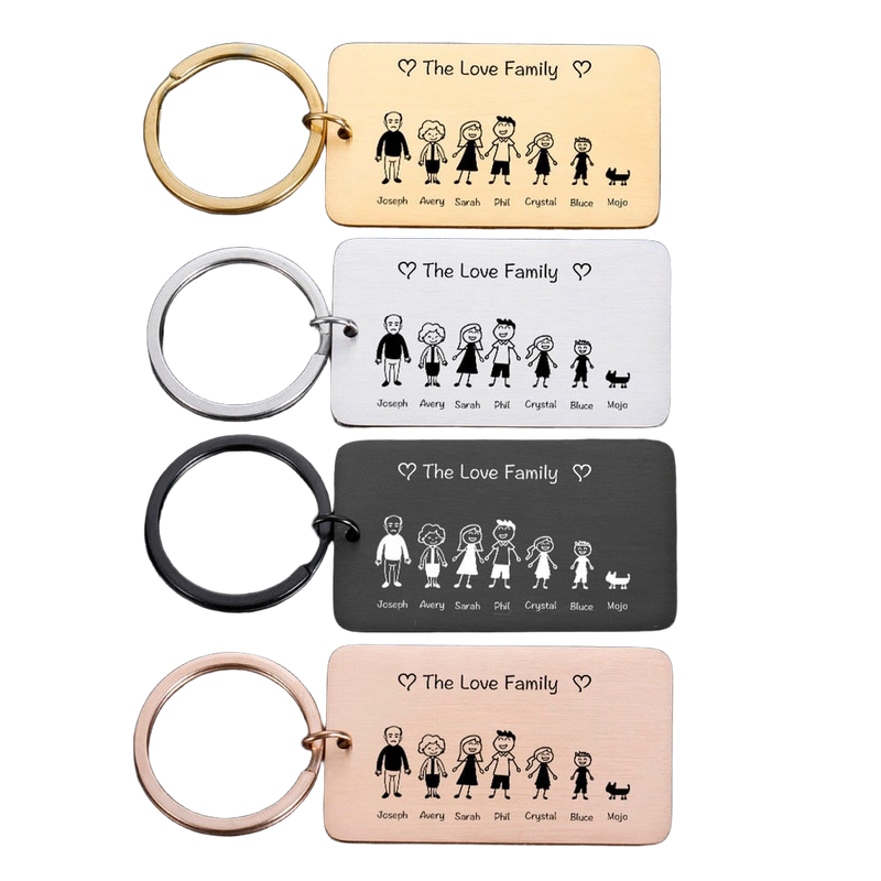 Llavero Personalizado para la Familia