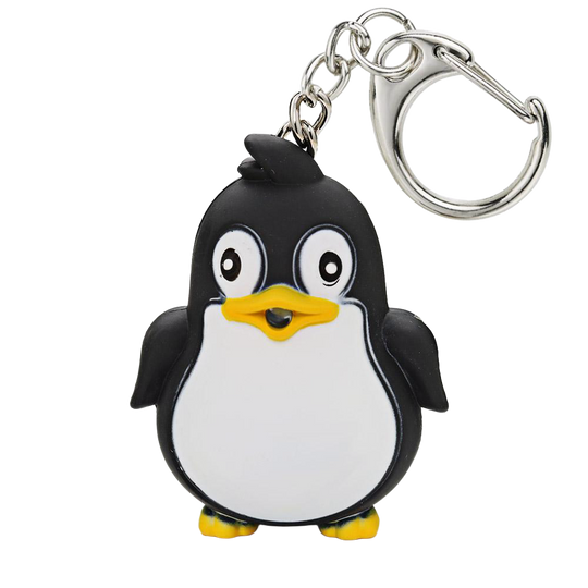 Llavero Pingüino con Luz