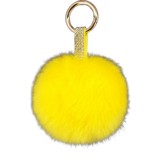 Llavero Pompón Amarillo