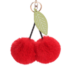 Llavero Pompón Cerezas