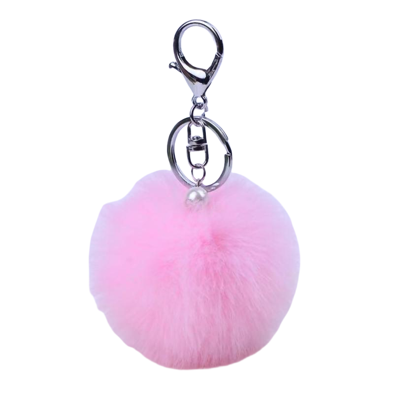 Llavero Pompón Rosa