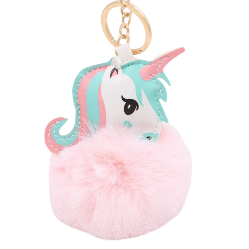 Llavero Pompón Unicornio