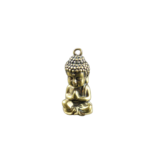 Llavero Private Key de tu Llavero - Estatua Buda Bebé de Latón Vintage, Amuleto de Cobre Puro para N