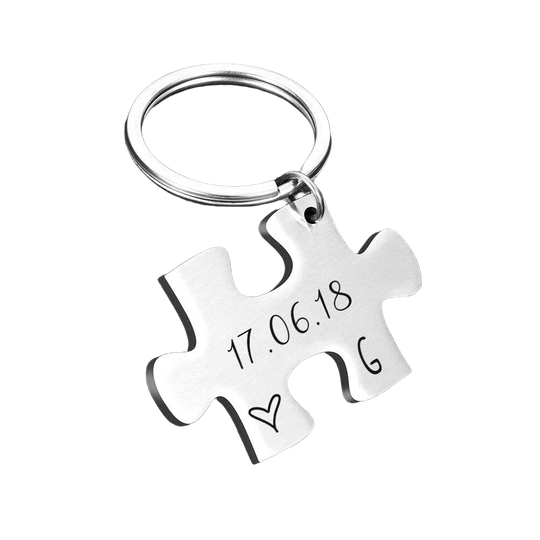 Llavero Puzzle para Parejas Personalizable