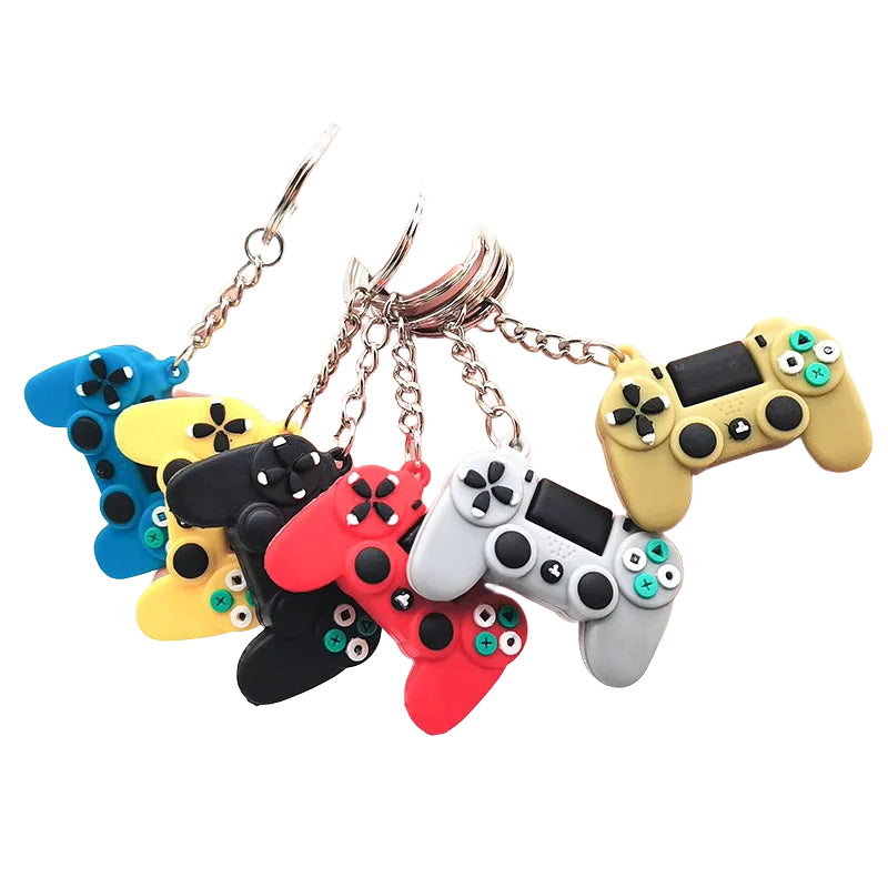 Llavero PVC Flexible Original - Consola de Videojuegos Retro para Moteros