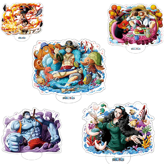 Llaveros Anime One Piece Luffy y Zoro - Acrílico Premium Decorativo