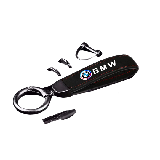 Llaveros BMW Originales - Hebilla Herradura Piel Ante para BMW 50 Aniversario X1 X2 X3 X5 X4 X6 G30