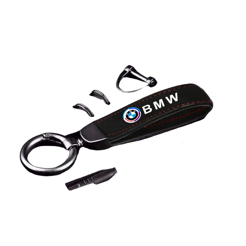 Llaveros BMW Originales - Hebilla Herradura Piel Ante para BMW 50 Aniversario X1 X2 X3 X5 X4 X6 G30