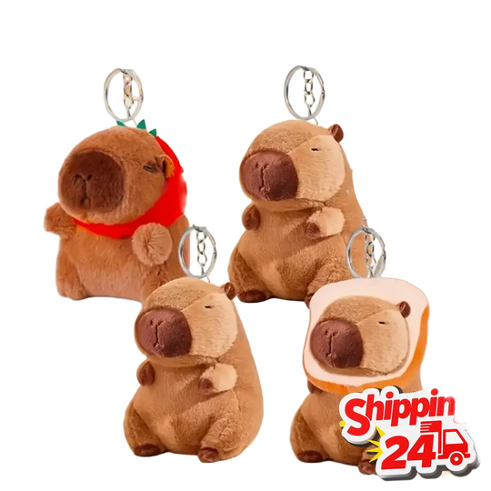 Llaveros de Capibara Peluche Suave y Exclusivo para Coche - Original y Tierno