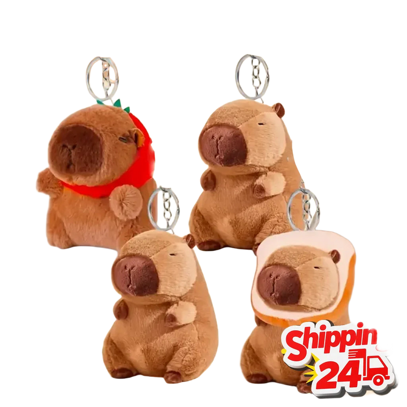 Llaveros de Capibara Peluche Suave y Exclusivo para Coche - Original y Tierno