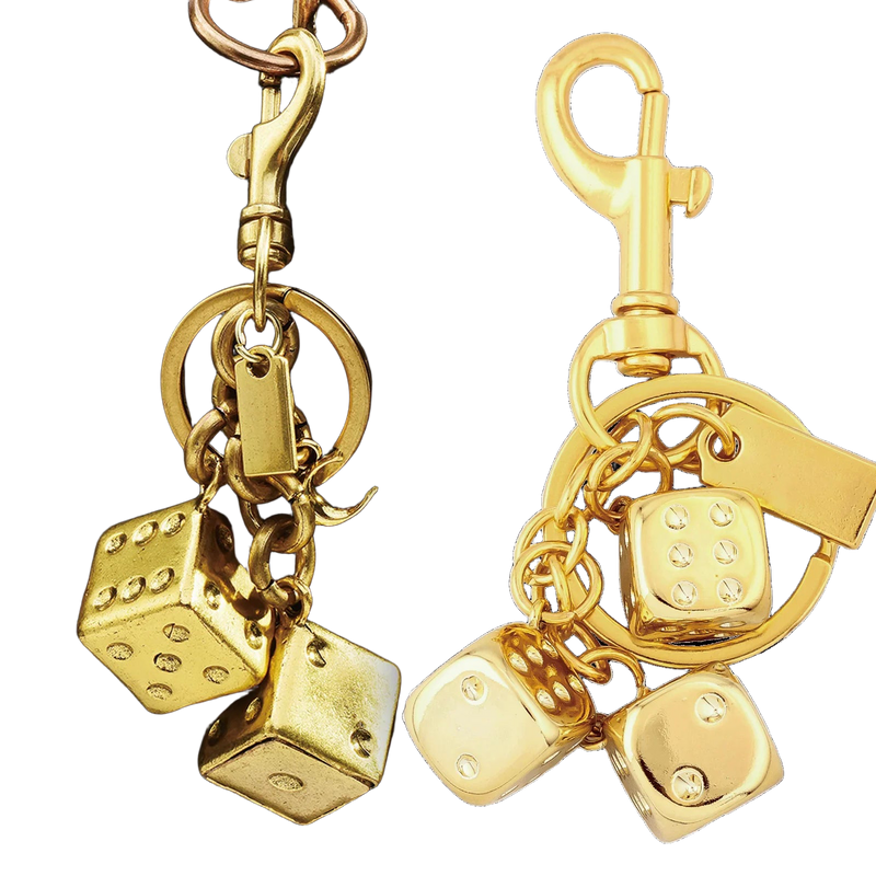 Llaveros Originales para Coche - Dado de la Suerte Premium Metal Charm
