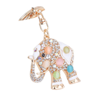 Llaveros Originales para Coche - Elefante Tailandés con Piedras Preciosas, Regalo Elegante