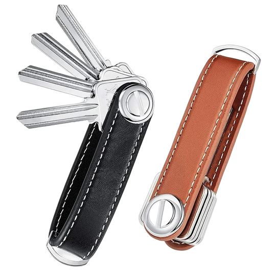 Llaveros Originales para Coche - Elegante Llavero de Cuero para Hombre y Mujer, Organizador de Llave