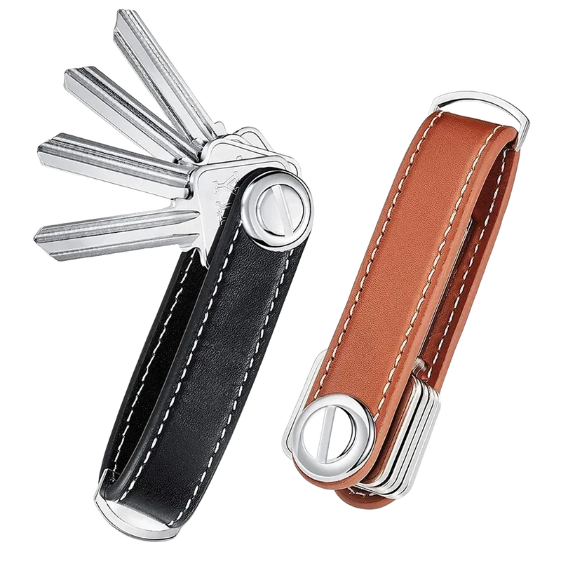 Llaveros Originales para Coche - Elegante Llavero de Cuero para Hombre y Mujer, Organizador de Llave