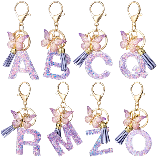 Llaveros Originales para Coche - Letras A-Z Personalizadas, Elegante Llavero Metálico para Mujer, Re