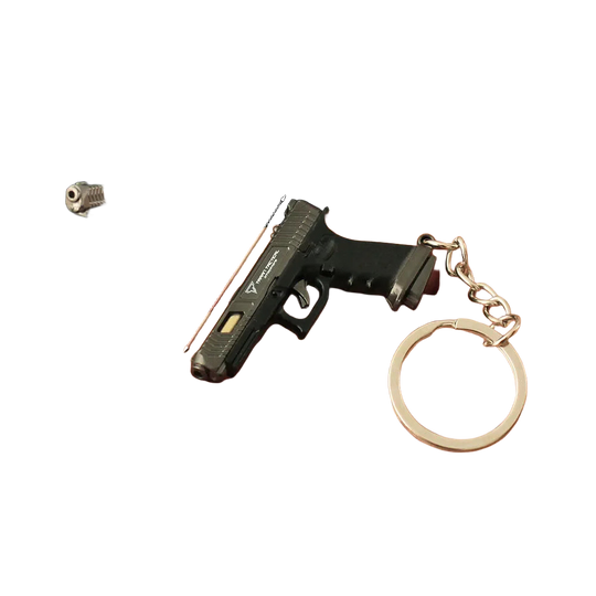 Llaveros Originales para Coche - Llavero Metálico Pistola Mini 4cm