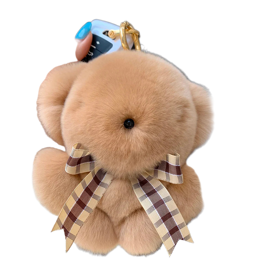 Llaveros Originales para Coche - Osito Peluche Suave y Elegante para Mujer