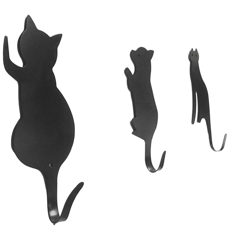 Perchero de Pared con Forma de Gato