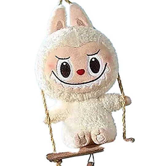 Labubu Llavero Precio: Colgante Misterioso POP MART Wood Workshop Series Swing - Exclusivo