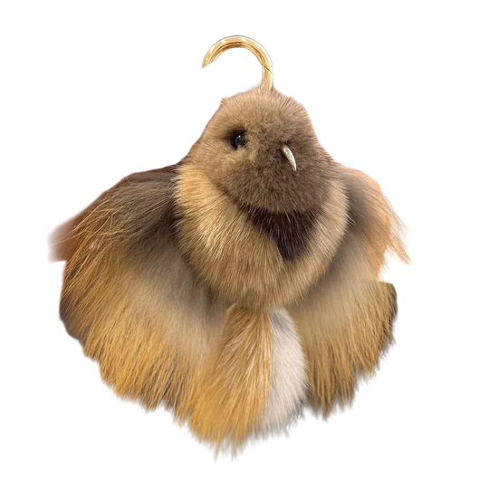 Labubu Llavero Precio: Llavero de Peluche Hip Hop Mink Fur Colgante de Pájaro Anunciación