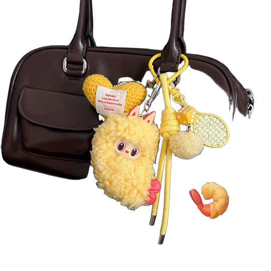 Labubu Llavero Precio: POP MART Fried Shrimp Bag Charm - Exclusivo y Original
