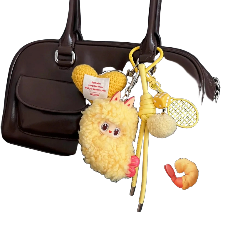 Labubu Llavero Precio: POP MART Fried Shrimp Bag Charm - Exclusivo y Original