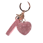 Llavero a Crochet para Hombre Corazón Multicolor Strass Aleación Premium Bolso Mujer
