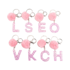 Llavero a crochet paso a paso con pompón glitter y letras doradas – Bag Charm Premium