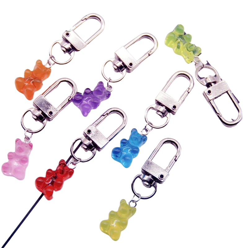 Llavero a Crochet Paso a Paso – Osito Gominola Candy Color – Hecho a Mano Premium