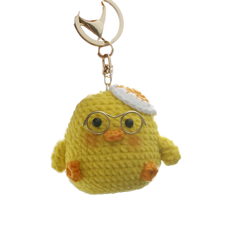 Llavero a Crochet Paso a Paso – Pollito Tejido Premium para Mochila y Bolso