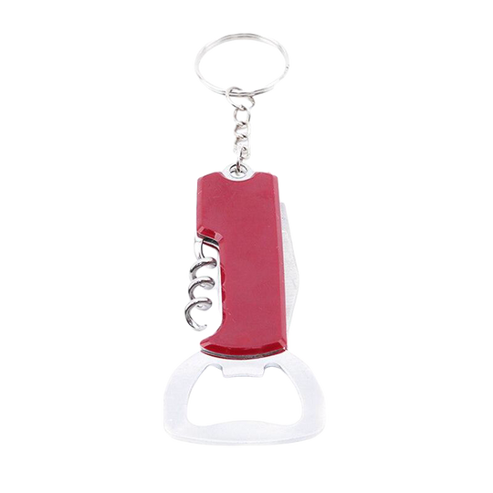 Llavero Abrebotellas <br> El Saca Corchos Clásico (Acero)