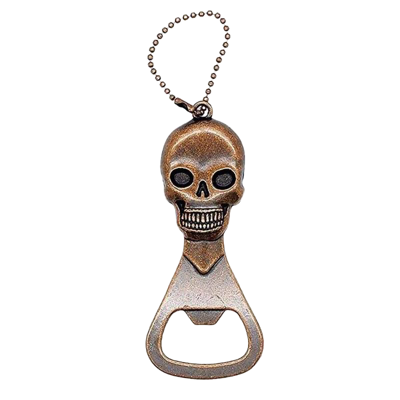 Llavero Abrebotellas Calavera Sonriente (Acero)