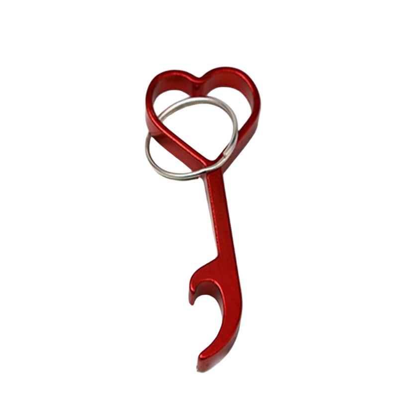 Llavero Abrebotellas Corazón <br> El Regalo Apasionado (Aluminio)