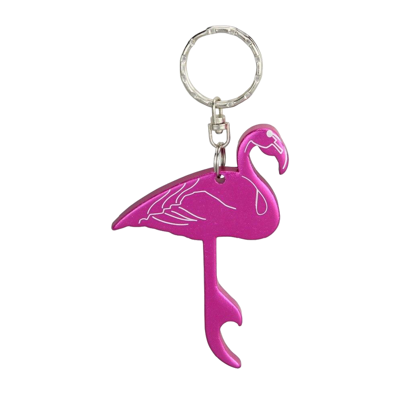 Llavero Abrebotellas Flamenco Rosa (Aluminio)
