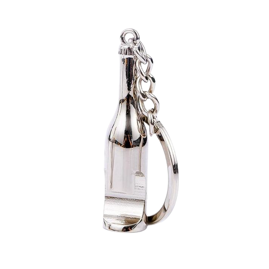 Llavero Abrebotellas Forma de Botella (Acero Inoxidable)