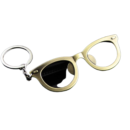 Llavero Abrebotellas Gafas (Acero)