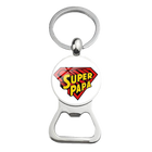 Llavero Abrebotellas Super Papá (Acero)