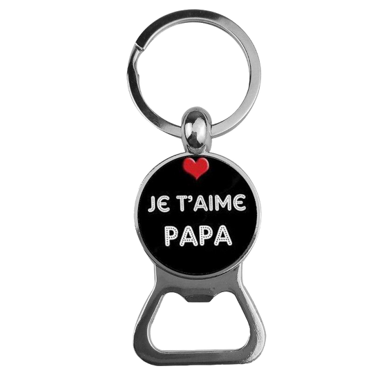 Llavero Abrebotellas Te Quiero Papá (Acero)