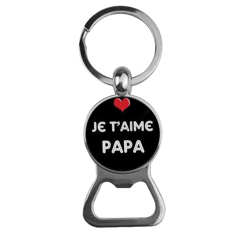 Llavero Abrebotellas Te Quiero Papá (Acero)