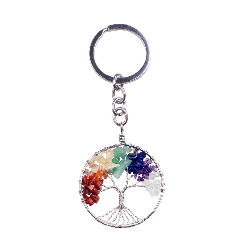 Llavero Árbol de la Vida con Chakras
