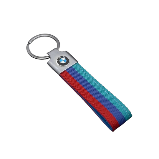 Llavero BMW M de Cuero Premium - Emblema Original para Llaves de Auto
