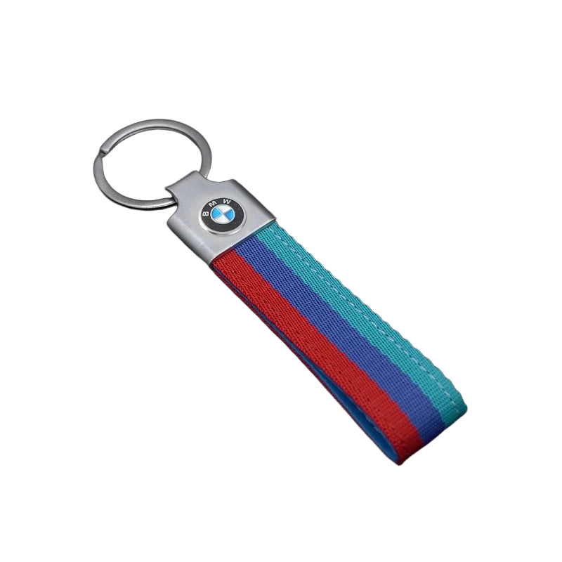 Llavero BMW M de Cuero Premium - Emblema Original para Llaves de Auto