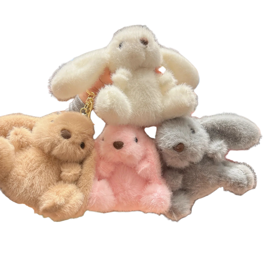Llavero Coche Conejito de Peluche Suave - Adorable Llavero para Coches Mujer