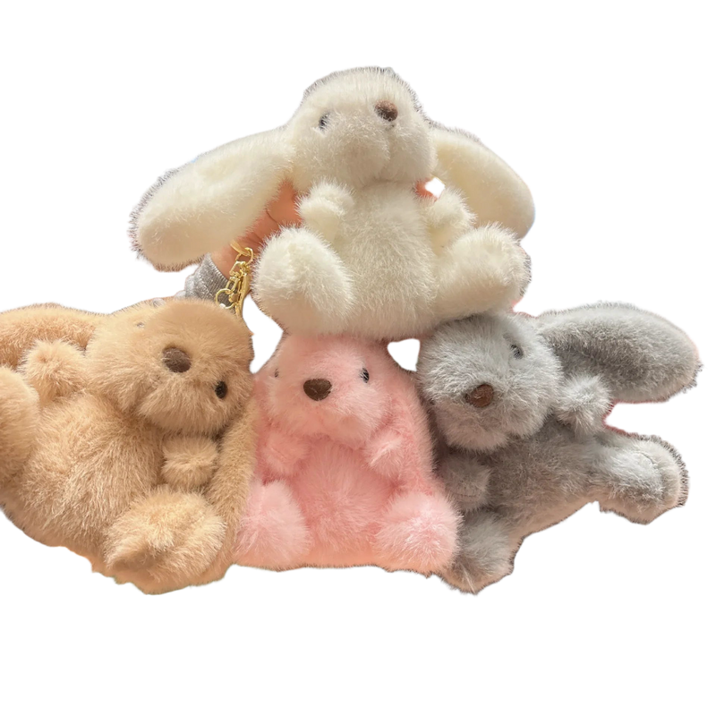 Llavero Coche Conejito de Peluche Suave - Adorable Llavero para Coches Mujer
