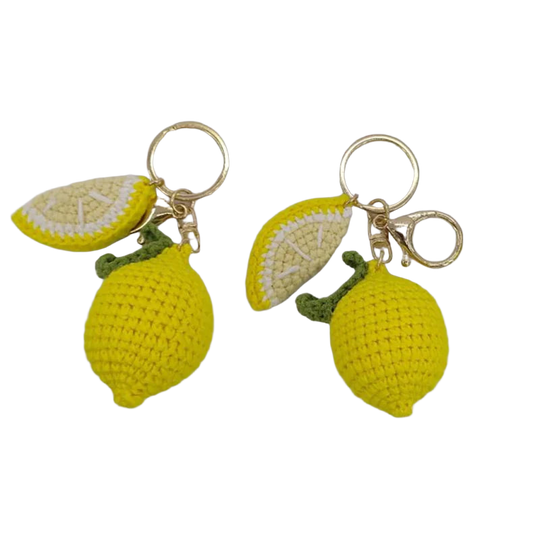 Llavero con Foto Personalizado - Diseño Fruta Creativa Limón Cereza Colgante para Bolso