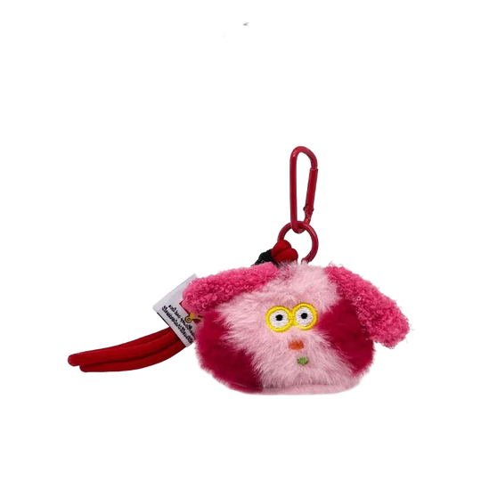 Llavero con Peluche de Perrito Tierno y Divertido - Colgante para Bolso, Mochila y Llavero, Regalo O