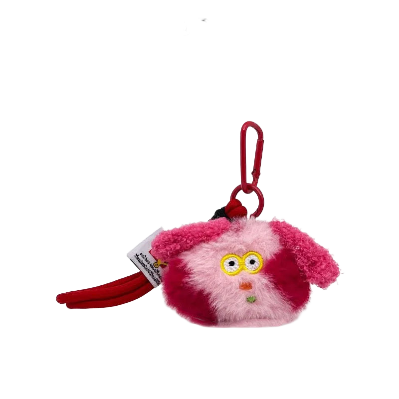 Llavero con Peluche de Perrito Tierno y Divertido - Colgante para Bolso, Mochila y Llavero, Regalo O
